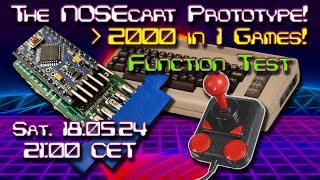 #356 C64 Time! Testing the NOSEcart: Over 2000 in 1 Tapecart prototype from Theshadowsnose!😄🕹🍷🥴