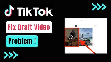 Fix TikTok Draft Video Problem !
