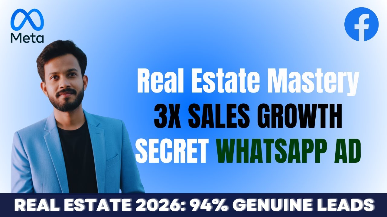 Real Estate Leads 2026: Strategy to Drive 100% Genuine Leads via WhatsApp Ads 🚀