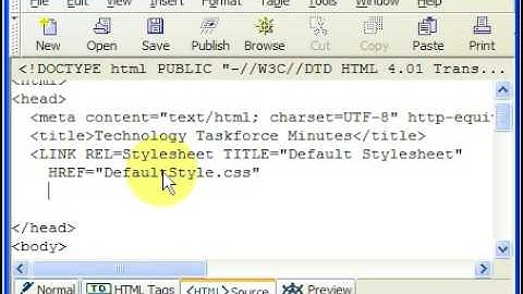 Linking to External Stylesheets using SeaMonkey Composer