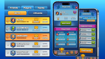 Mobile Game Leaderboard UI Kit Unity Package
