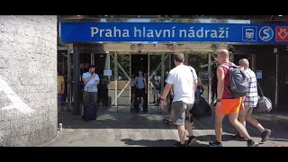 Prague main train station - Prague, Czech Republic [4k Ultra HD 60fps]