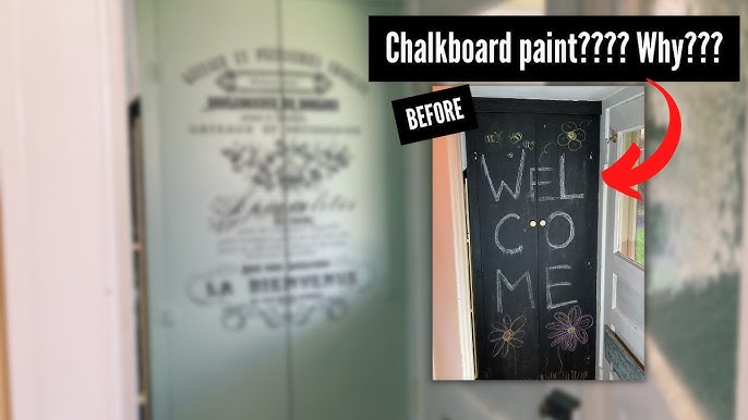 How to Paint a Chalkboard Door