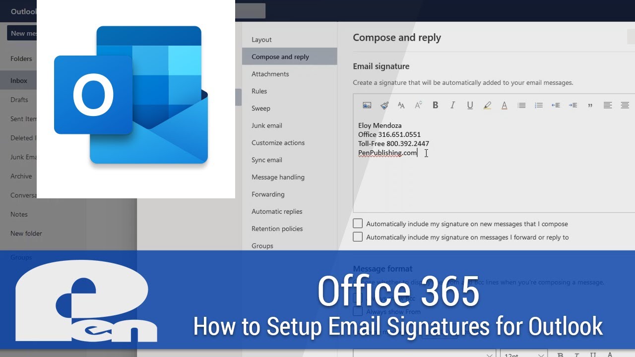 how to edit signature in outlook 365