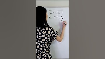 EXPONENT RULES - NEGATIVE EXPONENTS #shorts #math #maths #mathematics