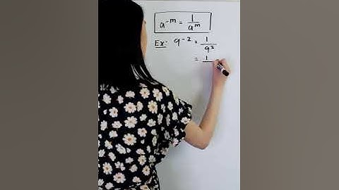 EXPONENT RULES - NEGATIVE EXPONENTS #shorts #math #maths #mathematics