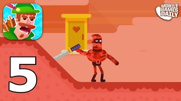 BOWMASTERS Gameplay Part 5 - Reddish & Arnold (iOS Android)