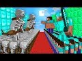 NOOB vs PRO Minecraft: GIANT SKELETON MONSTERS ATTACK NOOB AND PRO ARMY! 99% trolling