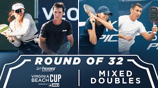 Johnson/Johnson v Erokhina/Jakovljevic at the Fasenra Virginia Beach Cup presented by Joola