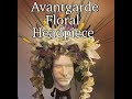 Avant-garde floral headpiece/ diy floral crown