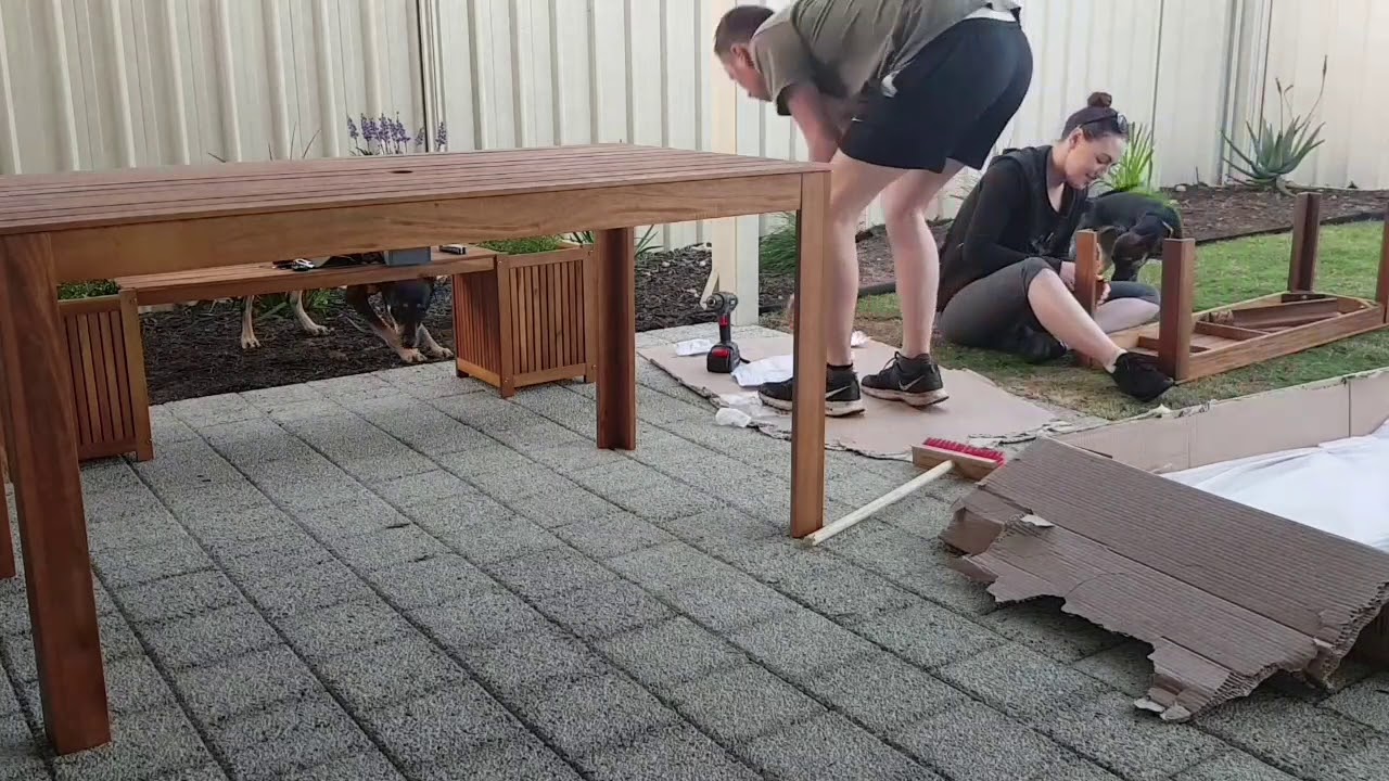 We are clearly do a great job helping Reece build the outdoor setting 👍