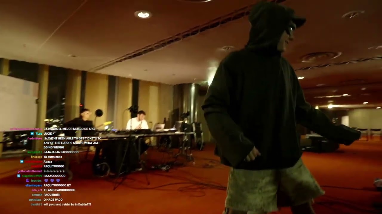 Fred again and Paco and Ca7riel Twitch Live stream in Paris Full Stream