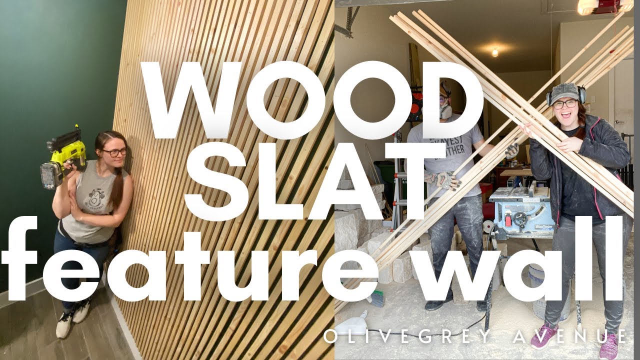 HOW TO MAKE AN AFFORDABLE WOOD SLAT WALL - Simply Aligned Home