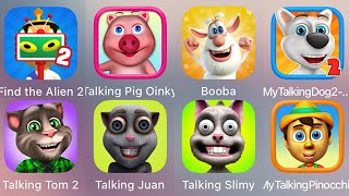 My Talking (Juan + Booba + Dog 2 + Tom 2 + Slimy + Pinocchio + Pig Oinky) & Find The Alien 2 screenshot 4