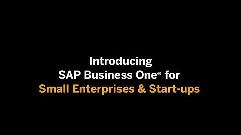 Manage your small or start-up enterprise with the SAP Business One Starter Package