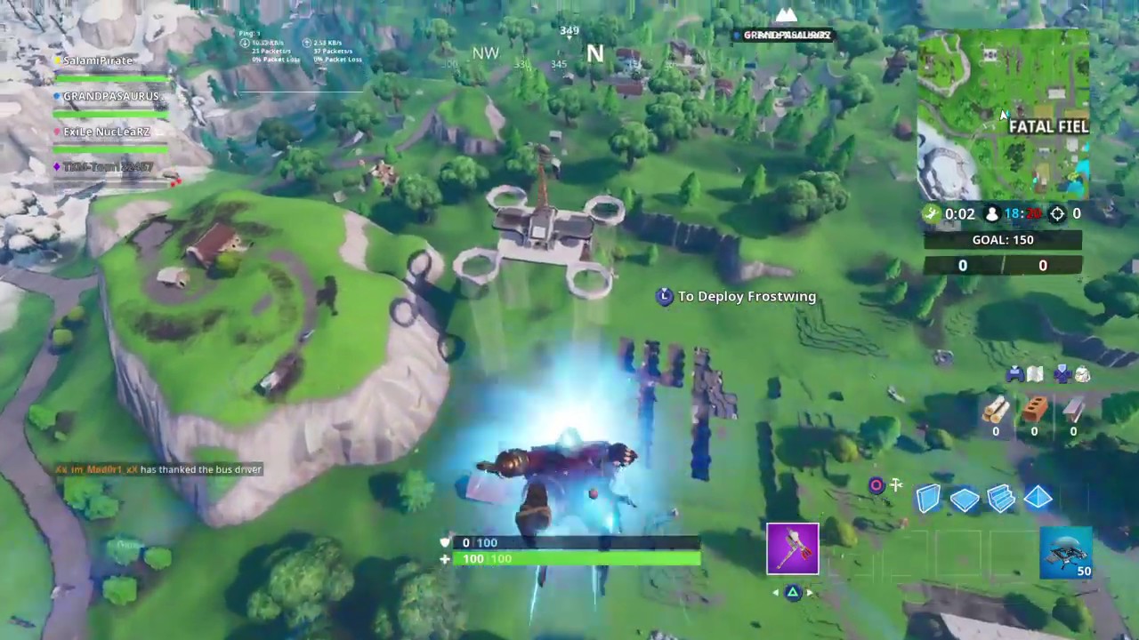 Fatal Fields Visit Sky Platform Location Week 1 Season 9 Fortnite