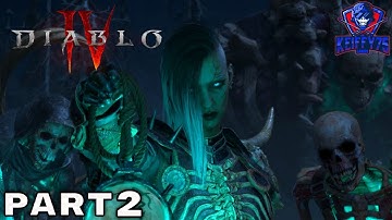 Diablo 4 PS5 Gameplay Walkthrough Part 2 - Necromancer (FULL GAME)
