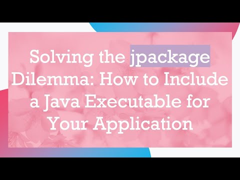 Solving the jpackage Dilemma: How to Include a Java Executable for Your Application