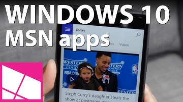 MSN Apps on Windows 10 Mobile