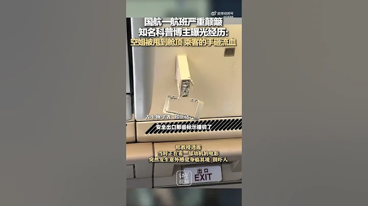中國國航一航班嚴重顛簸 知名科普博主曝光經歷 ～ 空姐被甩到艙頂 乘客的手砸流血 - 天天要聞