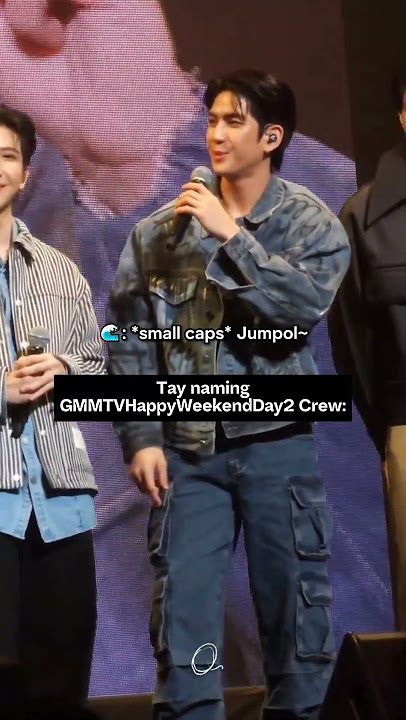 #taytawan almost caught #sea_tawinan ‘s hands 😅 #jimmysea #gmmtvhappyweekend #tawan_v