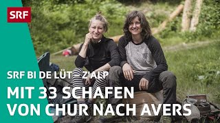 Flavia & Fabiennes 60 km Wanderung mit 33 Schafen | Z'Alp - SRF bi de Lüt | 2020 - 2/3 | SRF