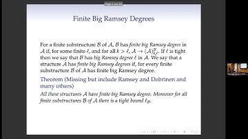 On Ramsey-like theorems on the rationals and the Rado graph - Peter Cholak