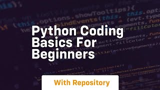 python coding basics for beginners