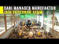 Tinggalkan posisi manajer dan memilih jadi peternak ayam di kampung