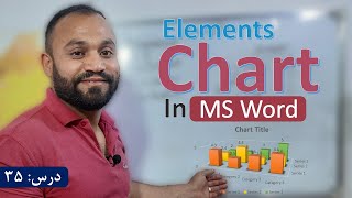 آموزش ورد ۲۰۲۱ به زبان فارسی | درس ۳۵ - تب انزرت (چارت) | Charts | Chart Elements in MS Word