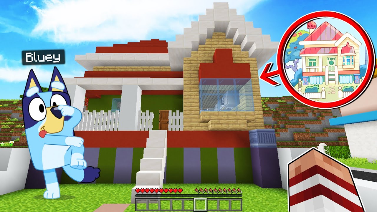 LA CASA DE BLUEY APARECE EN MINECRAFT 