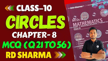 RD Sharma MCQs Solutions Class 10 Ch 8 Circles Multiple Choice Questions latest Edition | CIRCLES