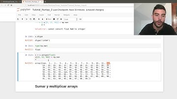 Tutorial numpy 3: aplicar funciones, nan, infinitos, operaciones básicas