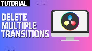 How to Delete Multiple Transitions in Davinci Resolve