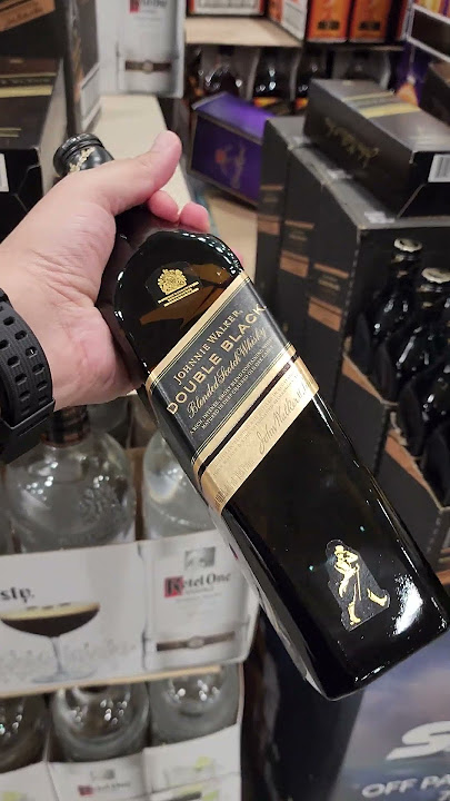 johnnie walker black label | double black scotch whisky #shorts