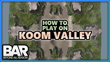 This is how to PLAY 8v8 in Koom Valley, Basic Starter Guide! - Beyond All Reason (BAR)