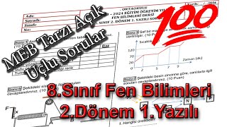 8.sınıf Fen Bilimleri 2.Dönem 1.Yazılı 2024