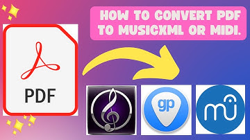 How to convert PDF to MusicXML or MIDI