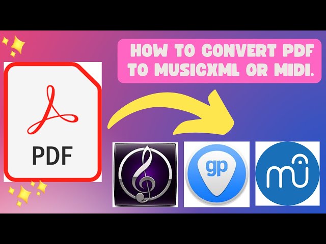 How to convert PDF to MusicXML or MIDI class=