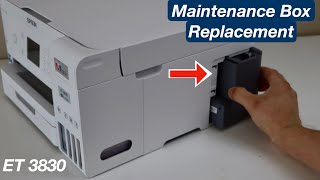 Epson ET 3830 Maintenance Box Replacement ! by Printer Guruji 728 views 2 months ago 1 minute, 24 seconds