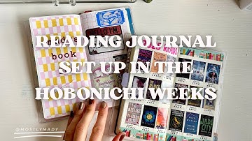 2026 Reading Journal Set Up in Hobonichi Weeks 