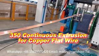 Efficiency Redefined in Copper Flat Wire Production! #copper #extrusion #machine #manufacturing