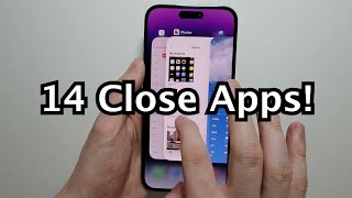 iPhone 14 / 14 Pro How to Close Apps & Multiple Apps At Same Time