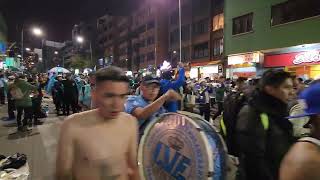 Caravana de la hinchada de Bolivar antes del partido contra Palmeiras por Copa Libertadores