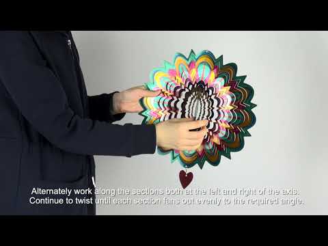 3D Wind Spinner Mandala Flame Assembly Instruction