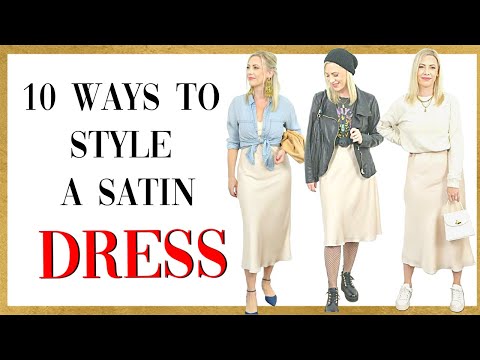 HOW TO STYLE A SATIN DRESS: 10 WAYS