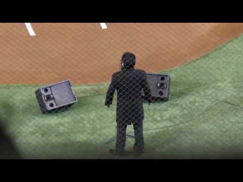 マツダオールスターゲーム2015第1戦 水口聡さんによる国歌独唱