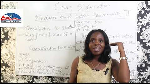 Civic Education. Election And Voter