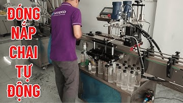Máy đóng nắp chai tự động tốc độ cao 30-50 chai/phút