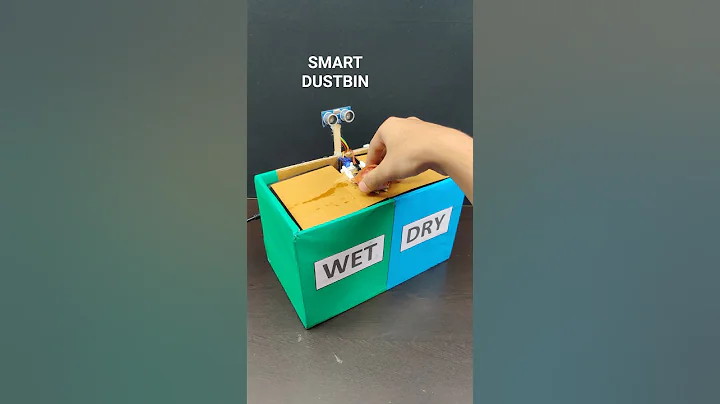 How to make smart dustbin #arduino #arduinoprojects #eazytronic #dustbin #robot #smartdustbin